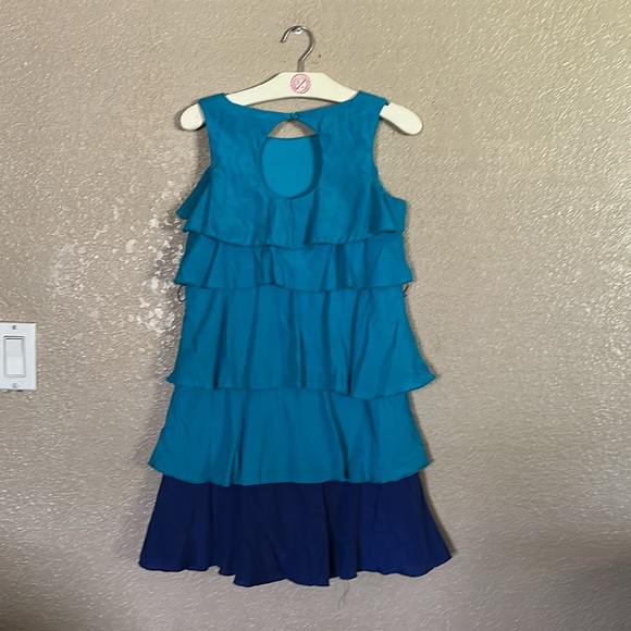 My Michelle medium Blue Layered Kids Dress - Picture 2 of 2